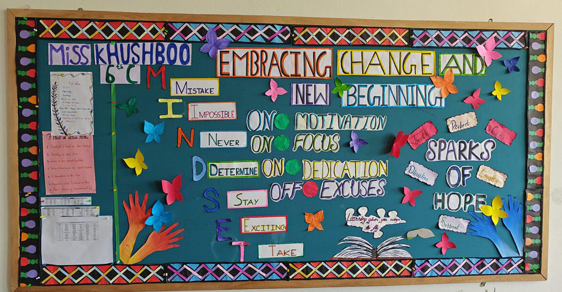 Soft Board Decoration Competition -  Embracing change and New beginnings