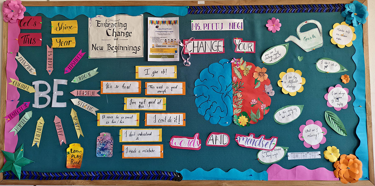 Soft Board Decoration Competition -  Embracing change and New beginnings