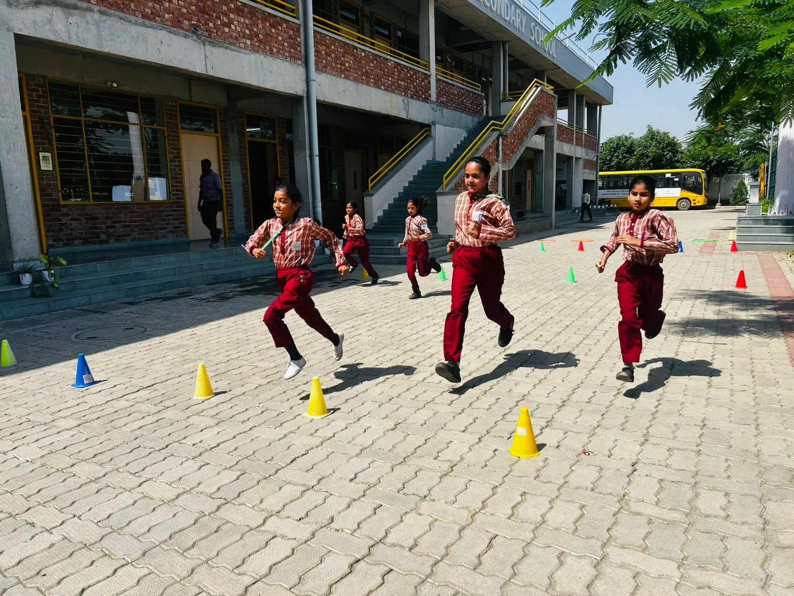Hula Hoop Relay Running