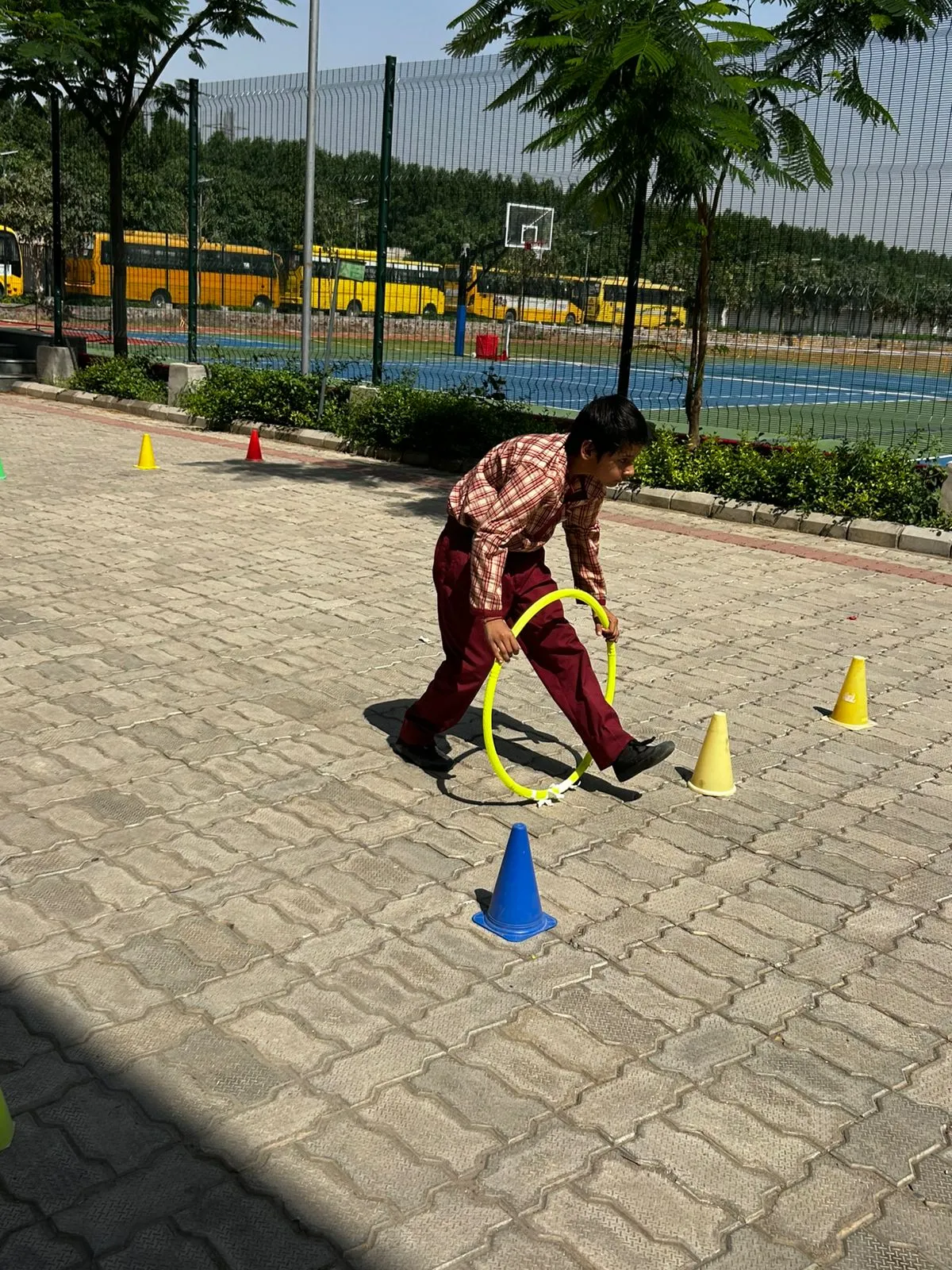 Hula Hoop Relay Running