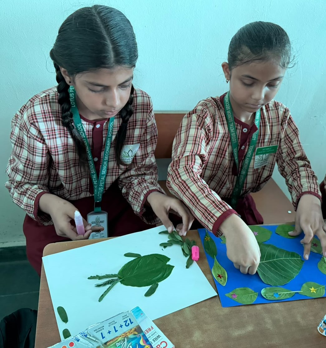 Eco Club Activity -  Leaf Story Art Activity